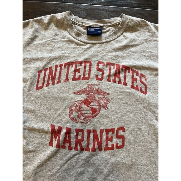 Marines United States Champion Gray Tshirt XXL Short Sleeve - Picture 2 of 4